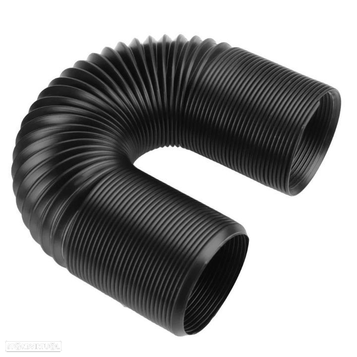 Puxada de ar admissão universal multimarcas 76mm - Tubo + Bocais Preto - 3