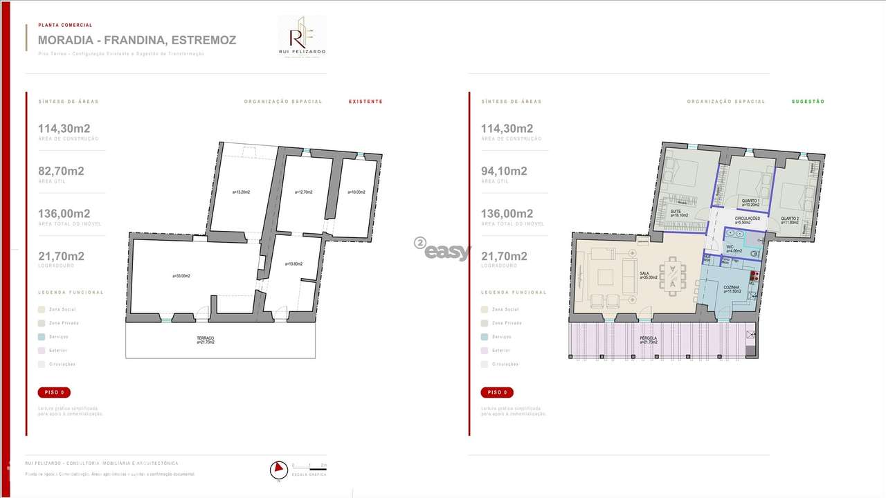 Casa alentejana para reabilitar com proposta conceptual T2+1 — Frandin - Grande imagem: 4/25