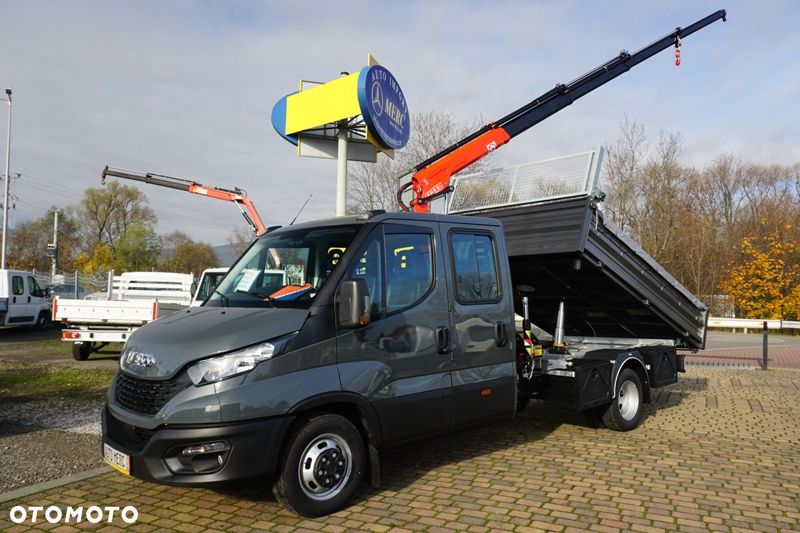 Iveco 50C18 HDS żuraw zabudowa wywrotka skrzynia - 16