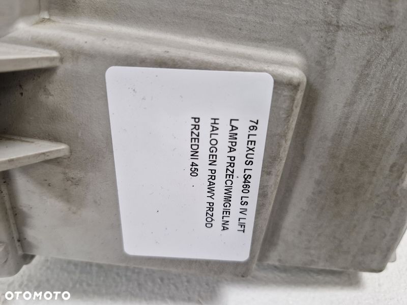 LEXUS LS460 LS IV LIFT LAMPA PRZECIWMGIELNA HALOGEN PRAWY PRZÓD PRZEDNI - 7