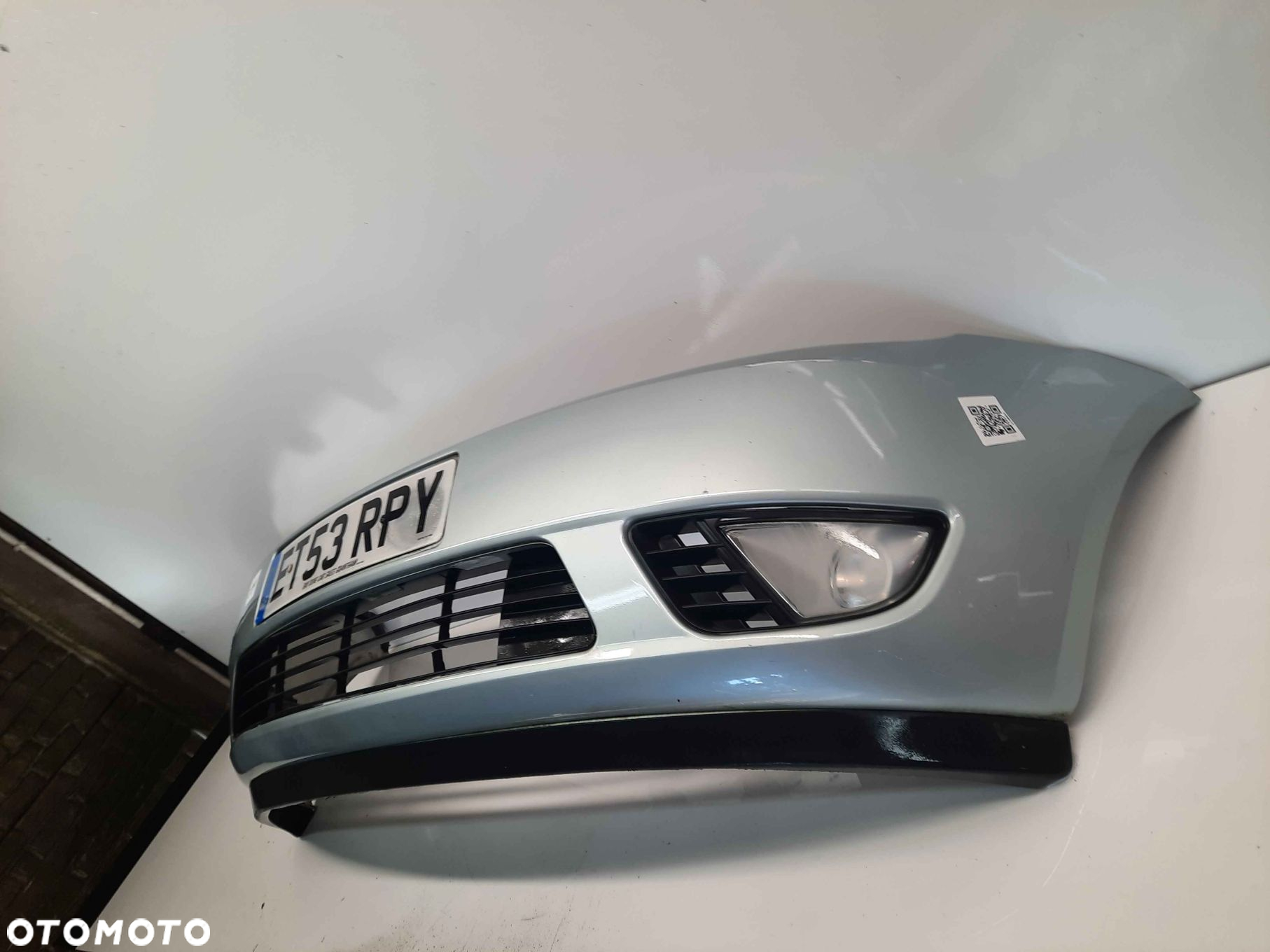 ^ ZDERZAK PRZÓD PRZEDNI DO FORD FIESTA MK6 VI J4 BŁĘKITNY HALOGENY - 3
