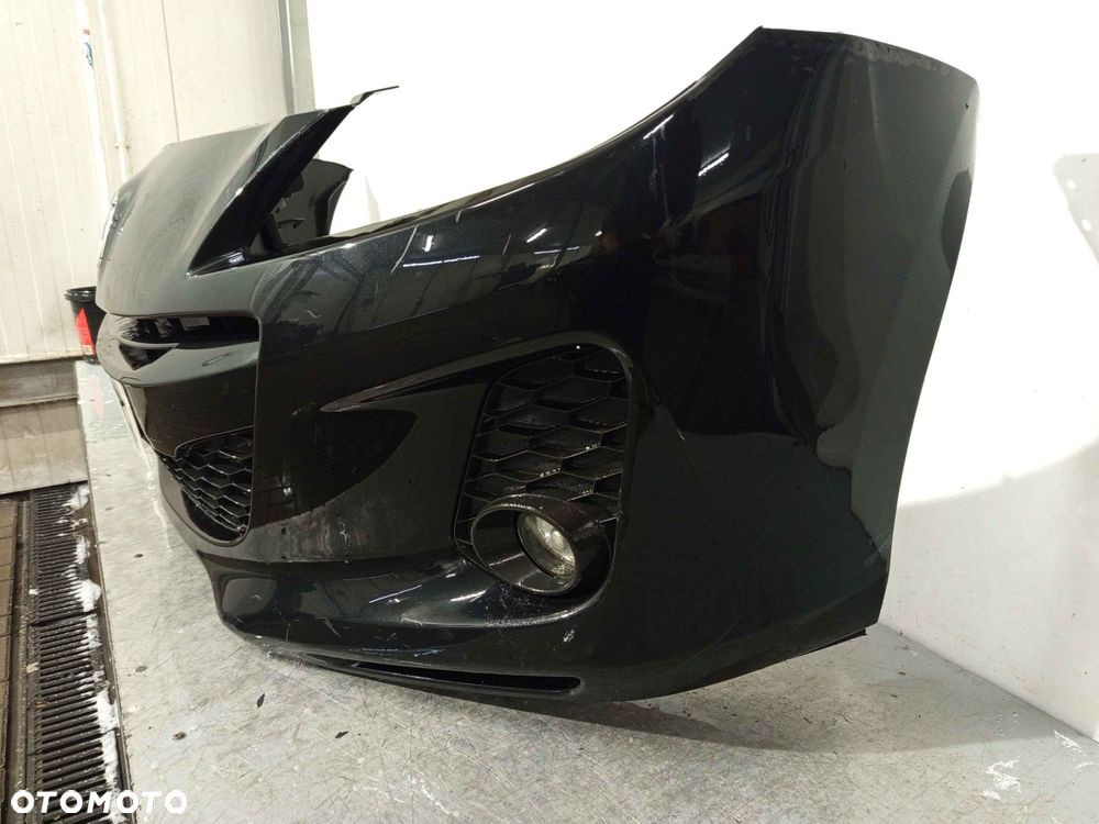 + ZDERZAK PRZÓD PRZEDNI MAZDA 3 III BL 2 II Gen. LIFT FL 16W CZARNY HALOGENY - 2