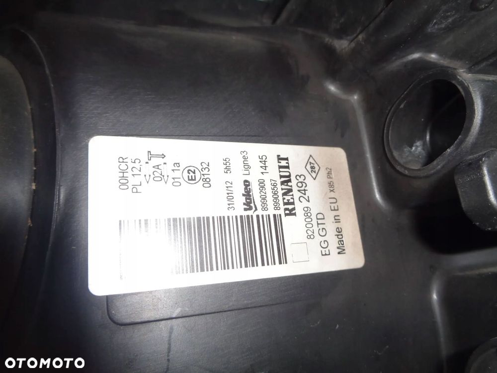 renault clio iii fl 09-12 lampa lewa lewy przód 8200892493 - 7