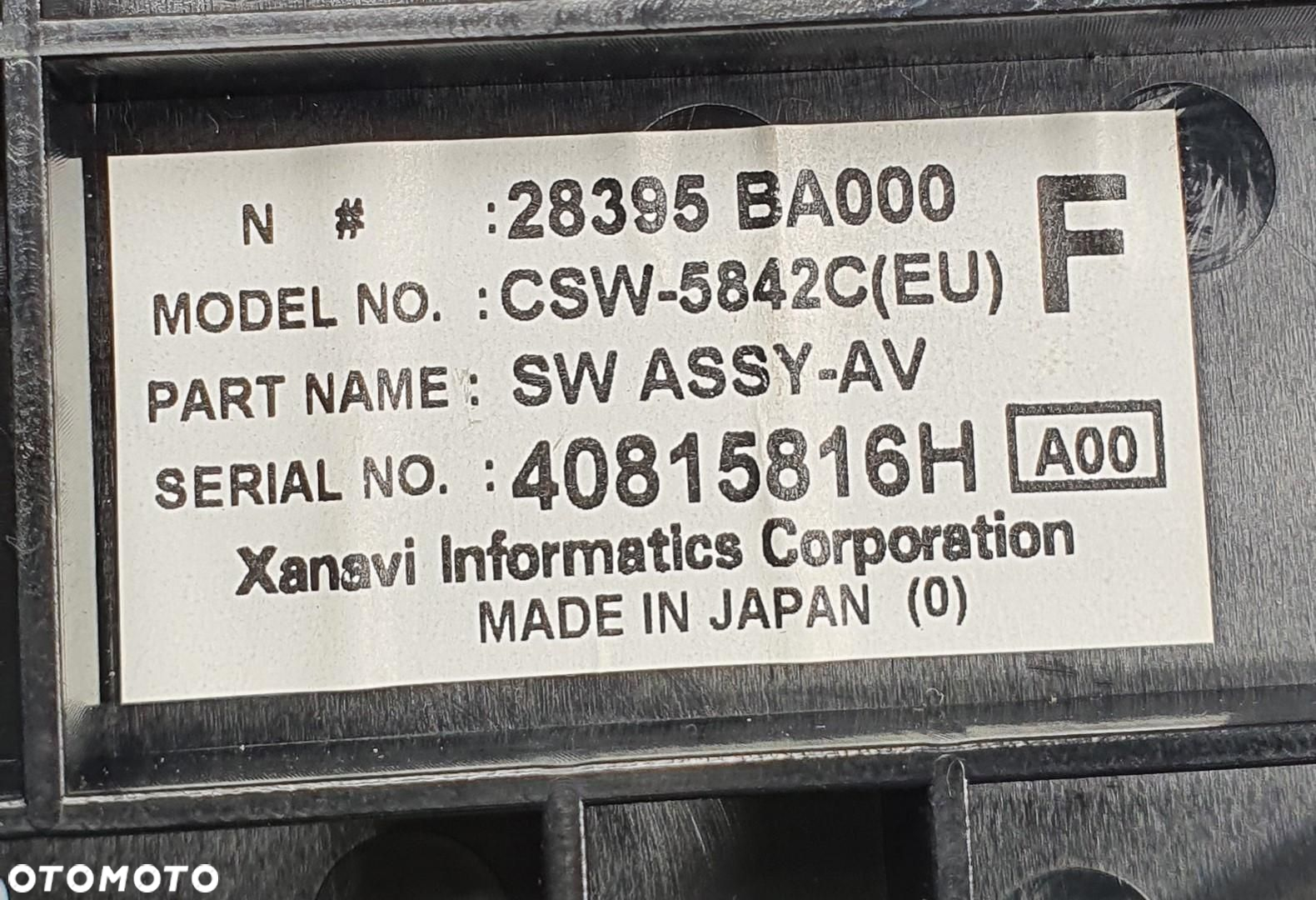 PANEL RADIA NAWIEWU KLIMATYZACJI NISSAN PRIMERA P12 28395-BA000 - 6