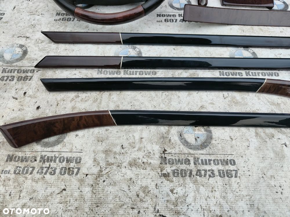 BMW E39 Dekory wnętrza listwy INDIVIDUAL kierownica drewno - 3