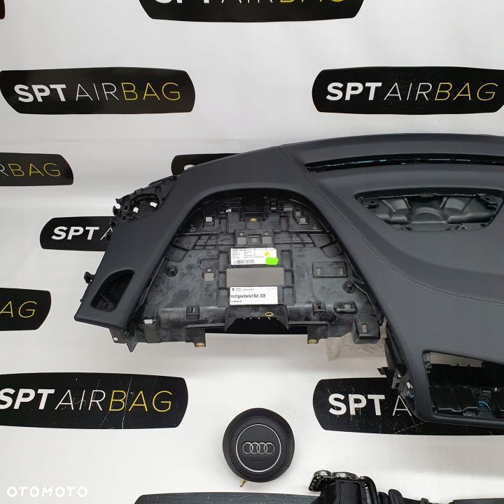 AUDI R8 DESKA ROZDZIELCZA KONSOLA KOKPIT PULPIT PODUSZKI AIRBAG AIR BAG PASY KURTYNY KIT SET - 2