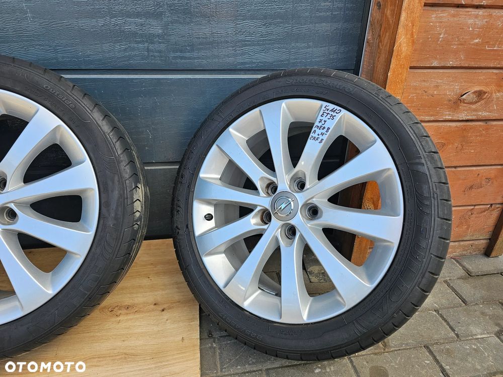 KOŁA FELGI ALUMINIOWE OPONY OPEL VECTRA C ASTRA H ZAFIRA B MERIVA B SIGNUM 17" 7J 5x110 ET35 225/45/17 - 2