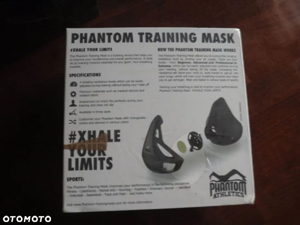 maska maseczka ochronna treningowa phantom special training 3.0 - 5