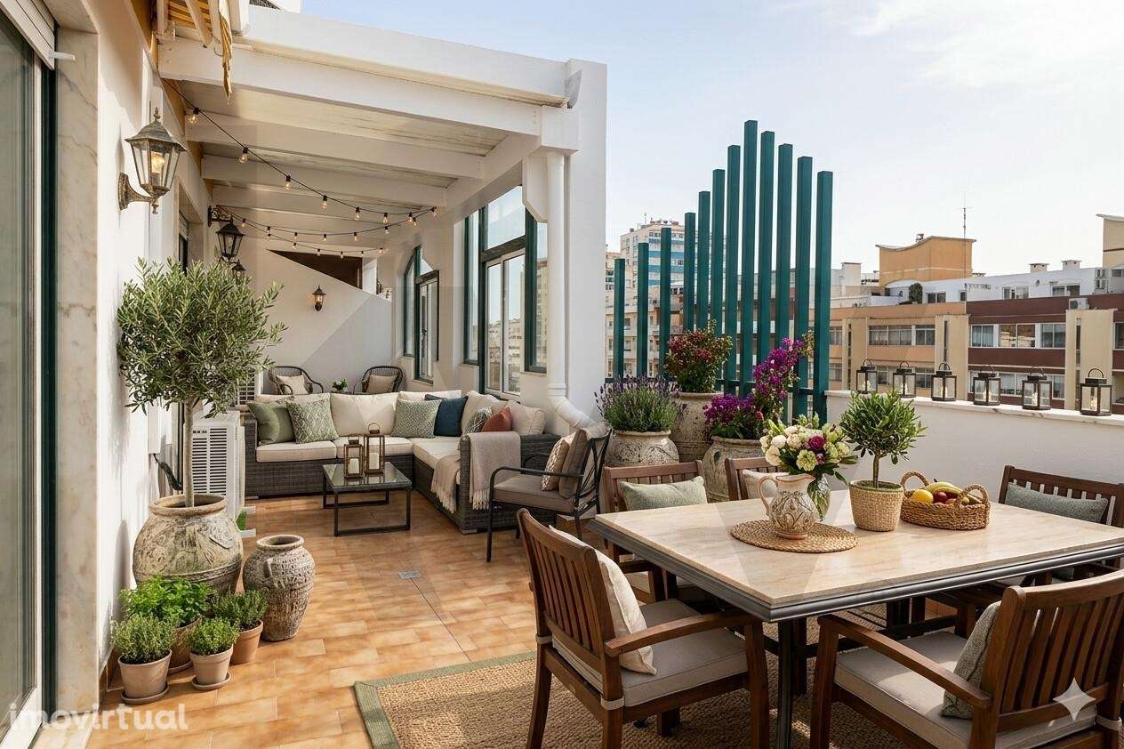 Penthouse T2 com terraço e vista Ria Formosa na Av. 5 de Outubro, Faro - Grande imagem: 2/57