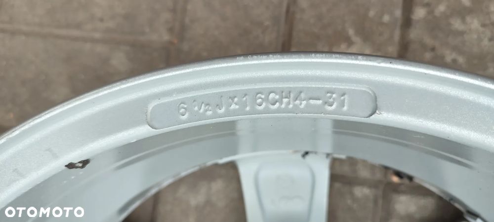 FELGI ALUMNIOWE 4x108 6.5Jx16 CALI ET31 19681285430 PEUGEOT 206 207 308 307 BELINGO C4 C3 4 SZTUKI KOMPLET - 6