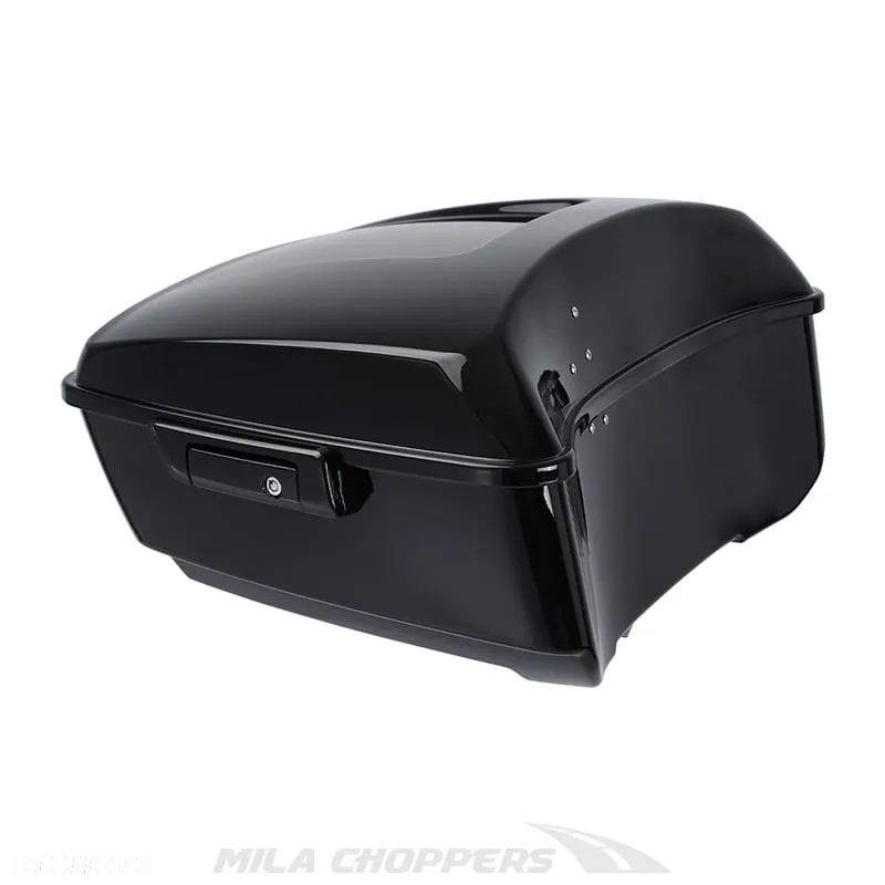 Kufer centralny czarny Harley 14-25 Touring FLH Street Glide czarne okucia, bez otworu na głośniki - 1