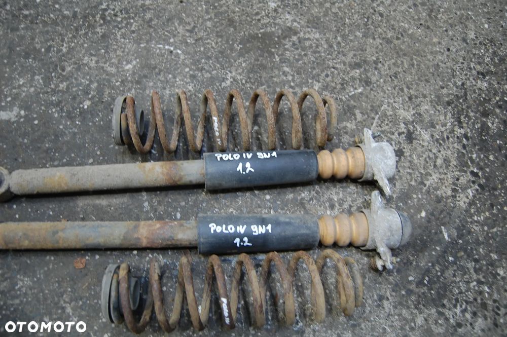 AMORTYZATORY TYŁ TYLNE + SPRĘŻYNY VW POLO IV 9N 1.2 6Q0513025AA SACHS - 3