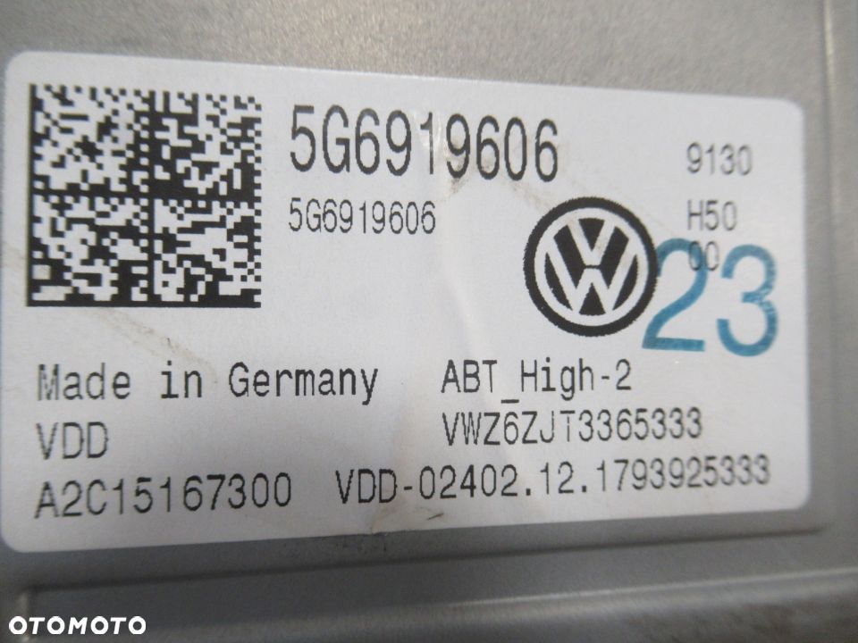 PANEL WYŚWIETLACZ RADIO NAWIGACJA EKRAN VW GOLF VII 7 LIFT 2016-2020 rok - 5