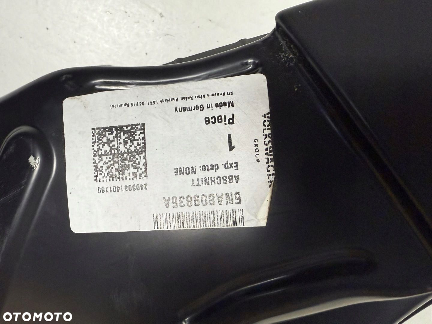 PROG SLUPEK LEWY RAMA VW TIGUAN II 2 5NA 5NA809835A 2016- NOWKA ORYGINALNY - 5