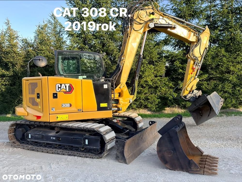 Caterpillar CAT 308 CR 07 koparka CATEPILLAR Gąsienica nakładki 8ton szybkozłącze hydr 309 307 306 KLIMA Minikoparka CR C3.3 - 1