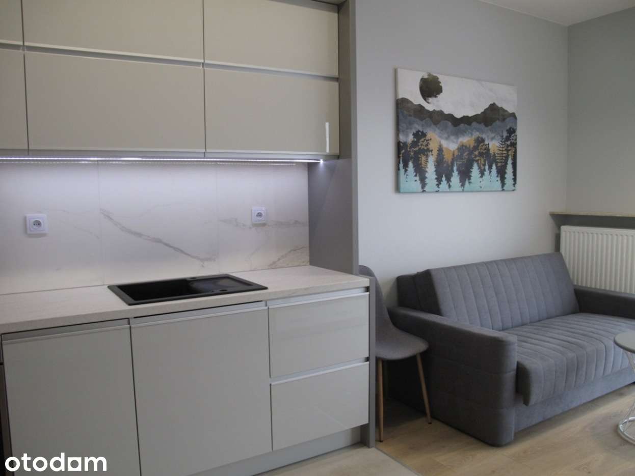 Nowoczesne mieszkanie 38,5 m2, miejsce postojowe, 2 przyst. od metra