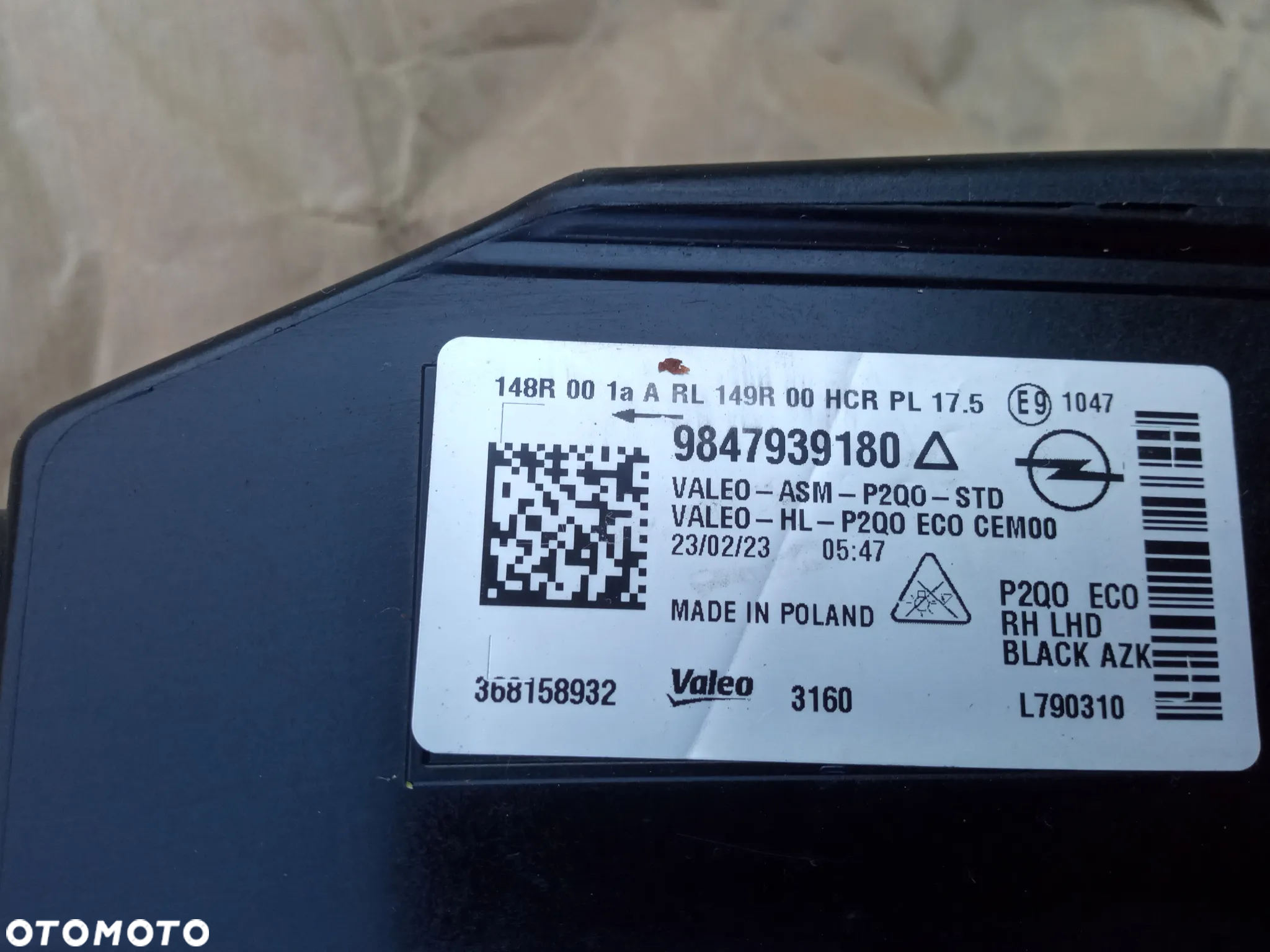 OPEL MOKKA B LAMPA LEWA PRAWA PRZÓD FULL LED KOMPLET 2023 EUROPA ORYGINAŁ - 5