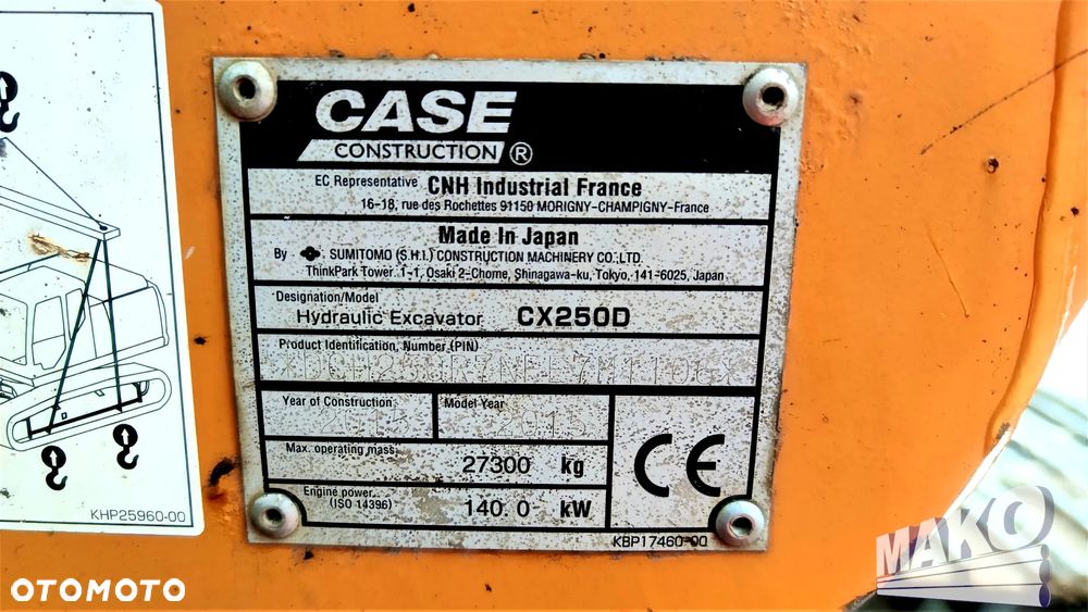 Case CX250D - 12