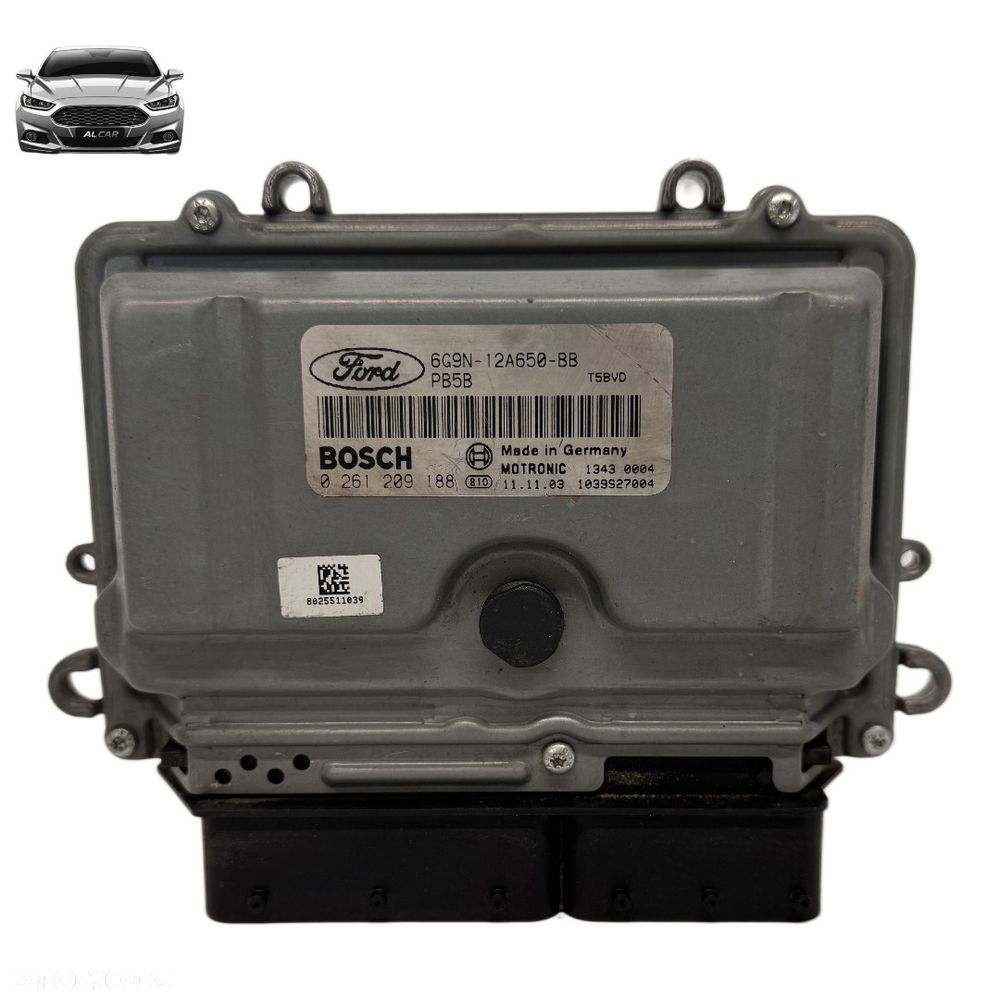 STEROWNIK SILNIKA 2.5 TURBO BENZYNA FORD S-MAX MK1 6G9N-12A650-BB - 1
