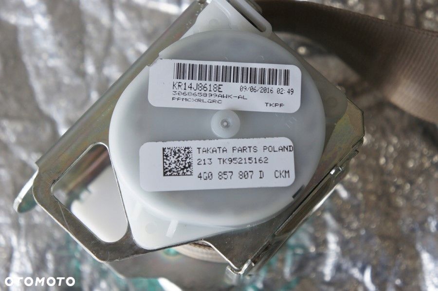 NR 304 Pas Bezpieczeństwa Audi A6 4G0857807D 4G0857807E - 4