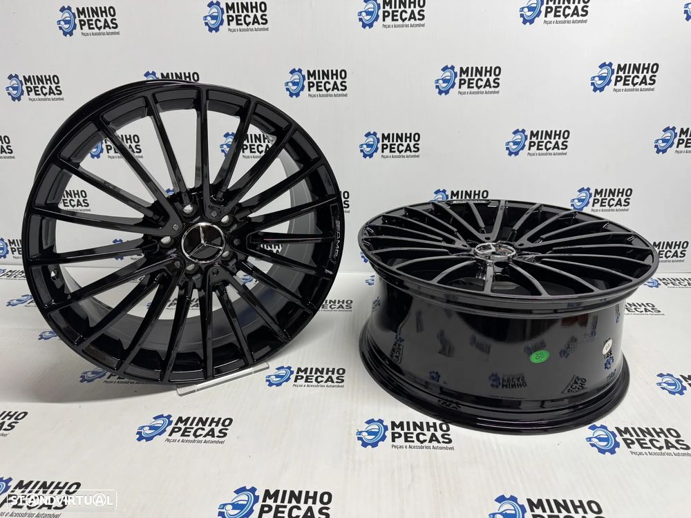 Jantes Mercedes AMG em 19 (5x112) preto brilho - 4