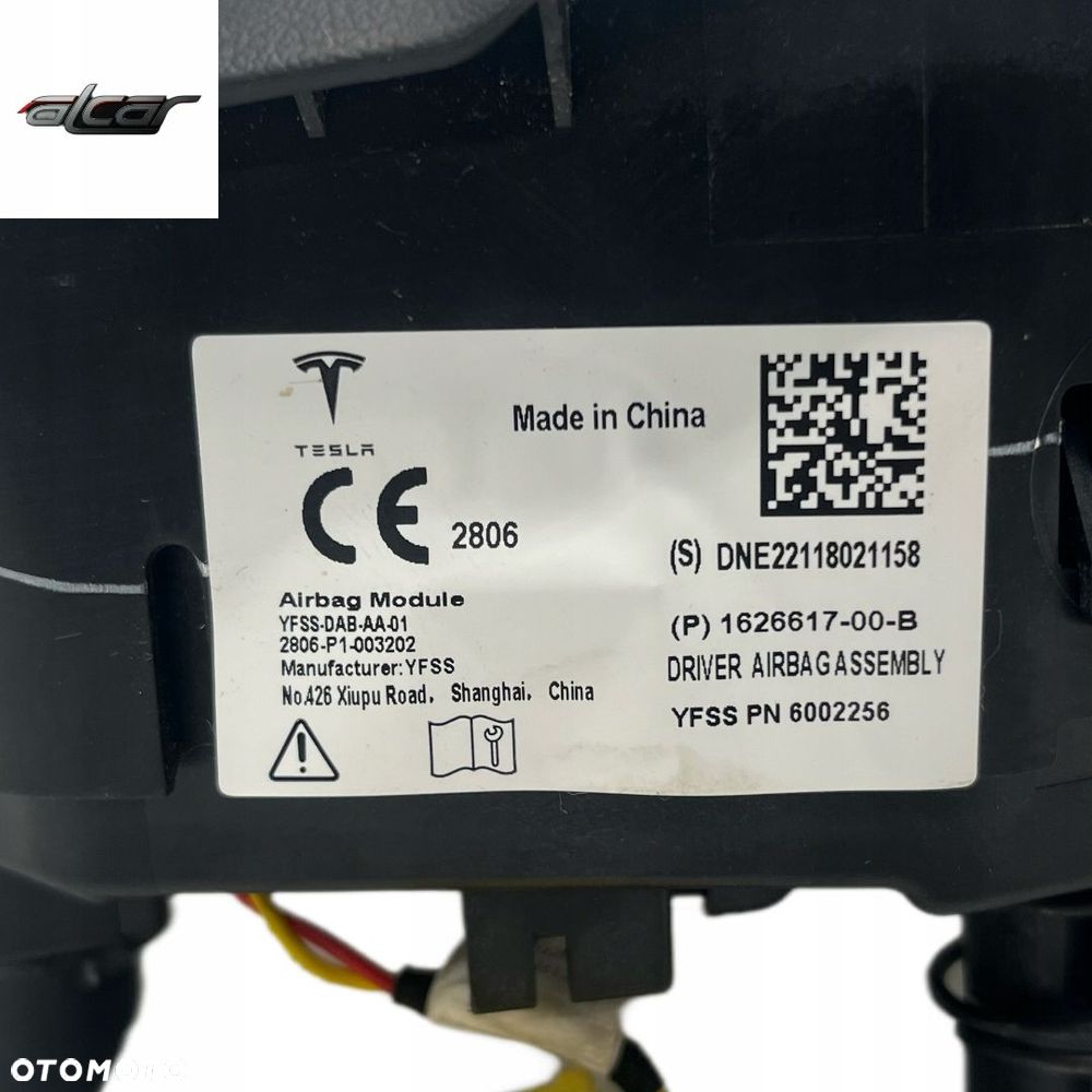 PODUSZKA AIRBAG KIEROWCY TESLA Y 1626617-00-B - 3