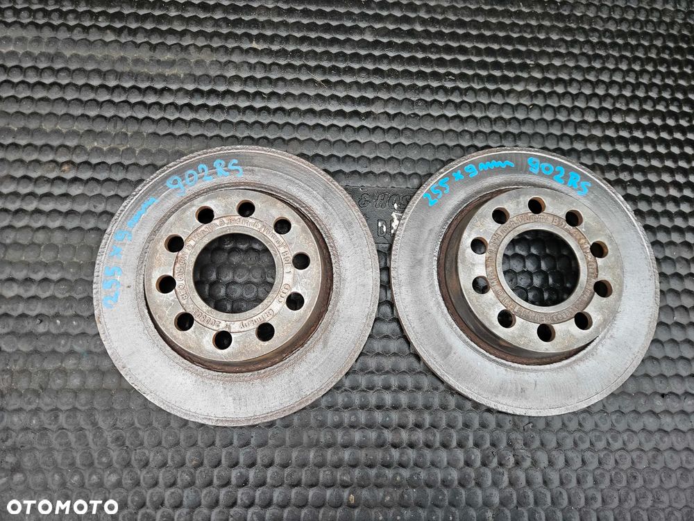 Tarcze Tarcza 8E0615601D 255mm 5x112 Klocki Hamulce Tyl Tylne Audi A4 B6 B7 Oryginalne - 3