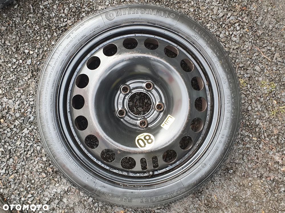 OPEL SAAB FIAT ORYGINALNE KOŁO DOJAZDOWE R16 5x110 ZAPASOWE DOJAZDÓWKA 16" 2160132 CONTINENTAL 115/70R16 CROMA II - 13