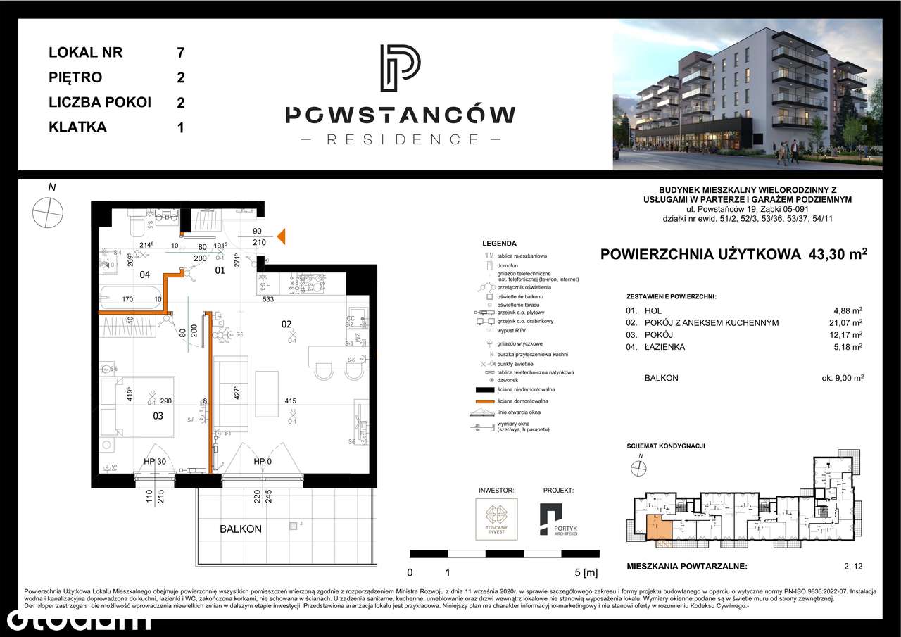 Mieszkanie w nowej inwestycji - centrum Ząbek – M07