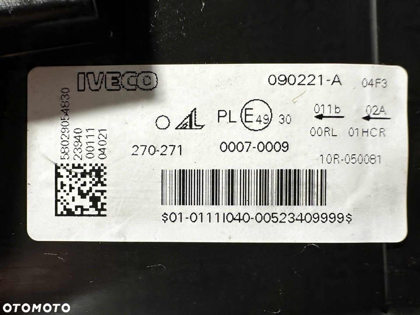 Reflektor Lampa Prawa Full LED Iveco S-Way 5802905483 - 16