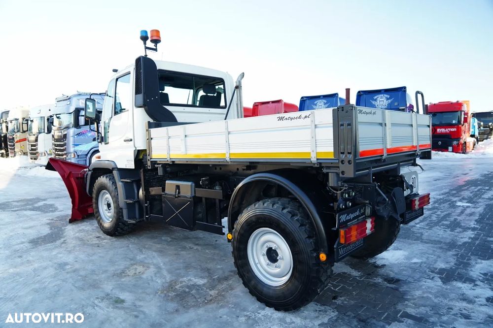 Mercedes-Benz UNIMOG U300 / 4X4 / BASCUNĂTOR 3 LATE / PLUG / MUNICIPAL / CUPLĂRI HIDRAULICE / EPS + AMBREIAJ - 5