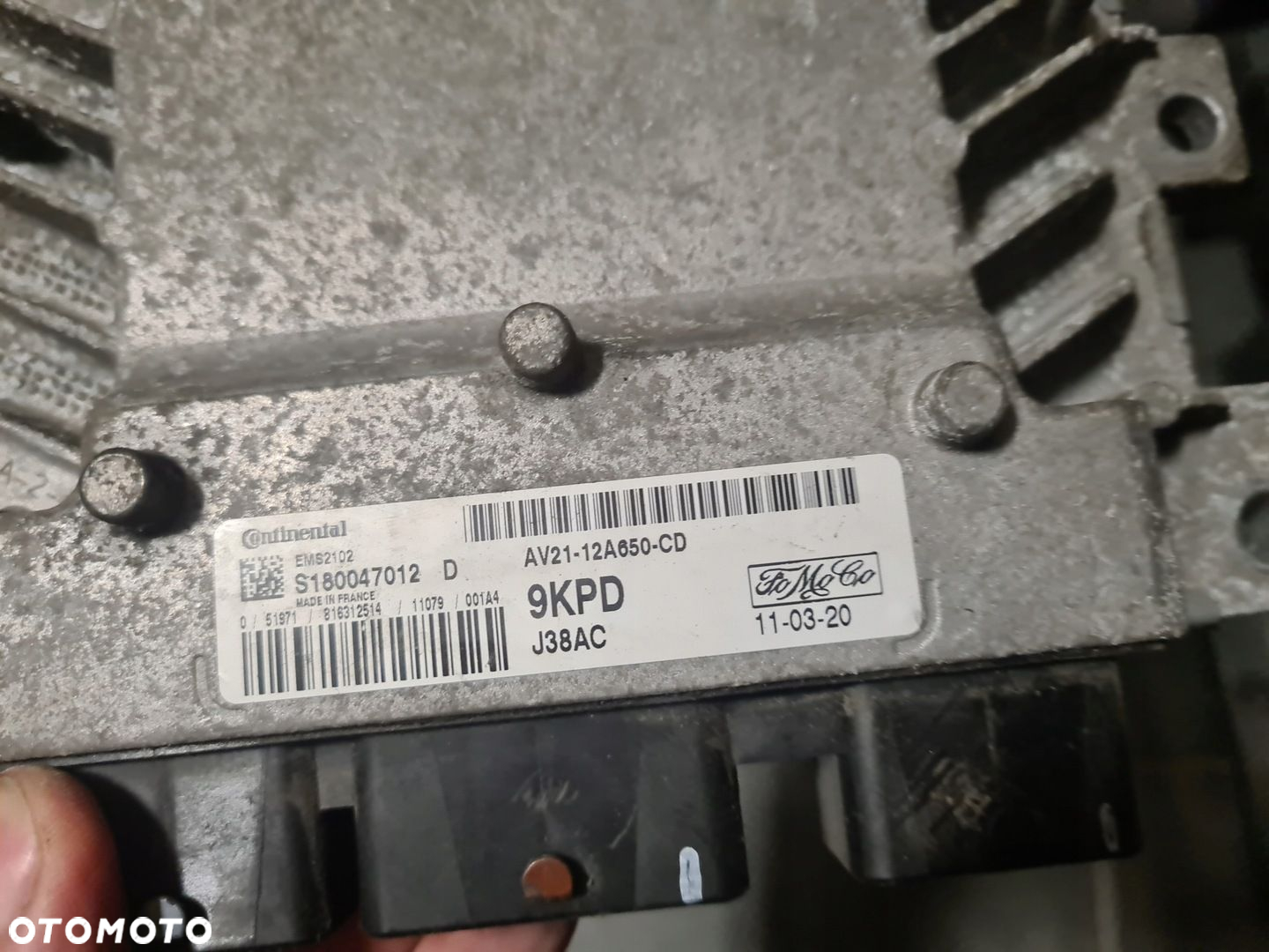 Komputer silnika AV21-12A650-CD Fiesta MK7 1.25 - 2