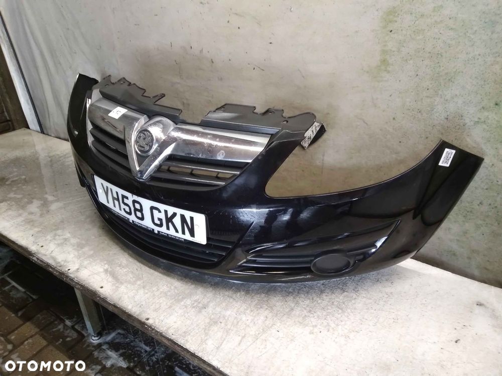 ^ ZDERZAK PRZÓD PRZEDNI OPEL CORSA D Z20R CZARNY - 3