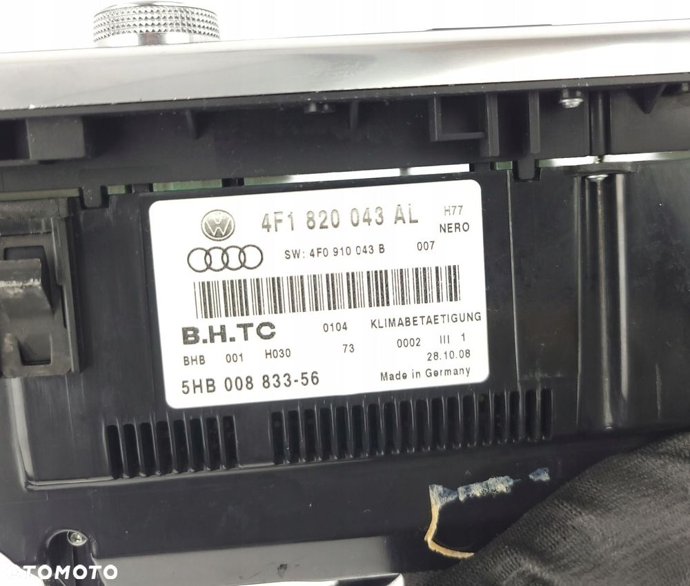 AUDI A6 C6 LIFT PANEL KLIMATYZACJI NAWIEWU 4F1820043AL EUROPA - 6