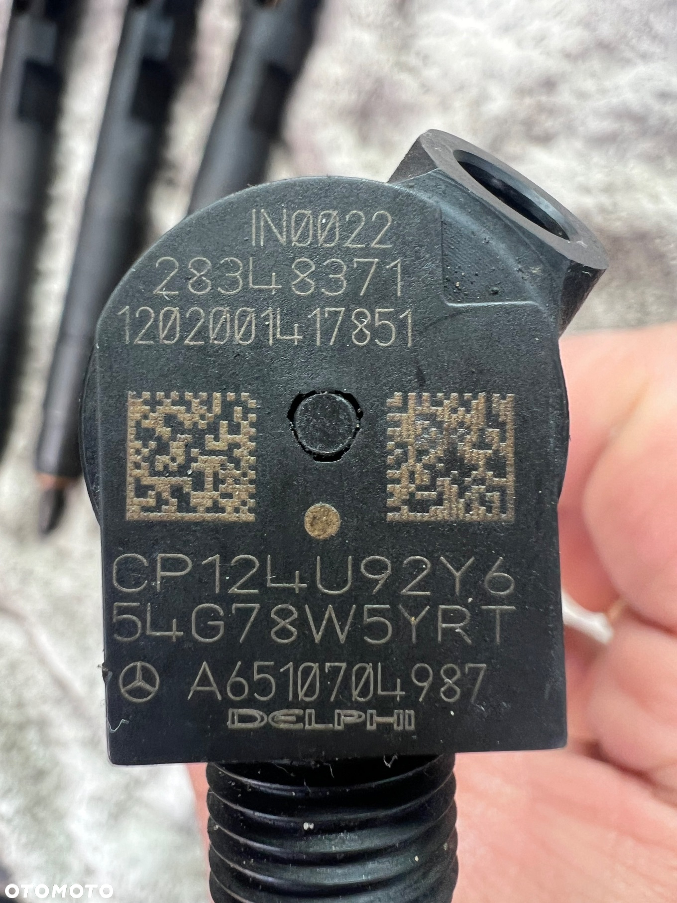 Wtryski DELPHI A6510704987 Mercedes w212 2.2cdi - 2