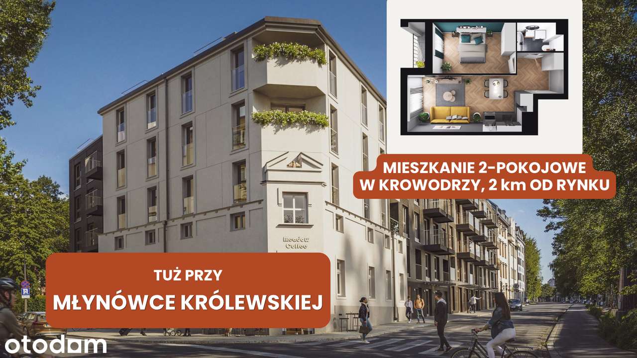 Mieszkanie 2 pokojowe blisko Rynku przy Młynówce