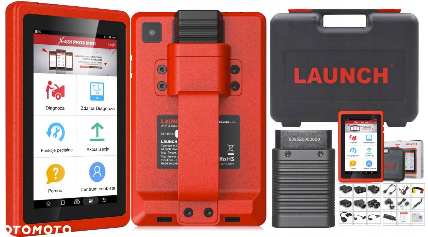 TESTER DIAGNOSTY7CZNY LAUNCH PROS ELITE NEW X-431 POLSKI JĘZYK ANDROID 10 - 11