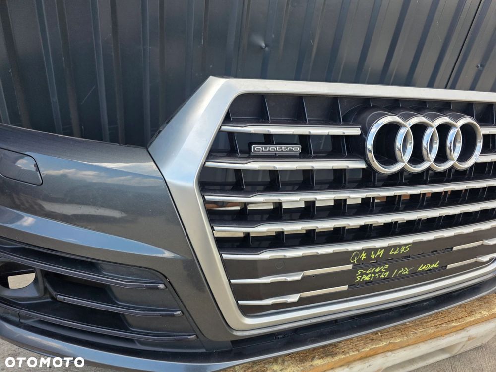 ZDERZAK PRZÓD AUDI Q7 4M LZ7S S LINE SPRYSKI 4XPDC KRATKI POD RADAR KOMPLET - 3