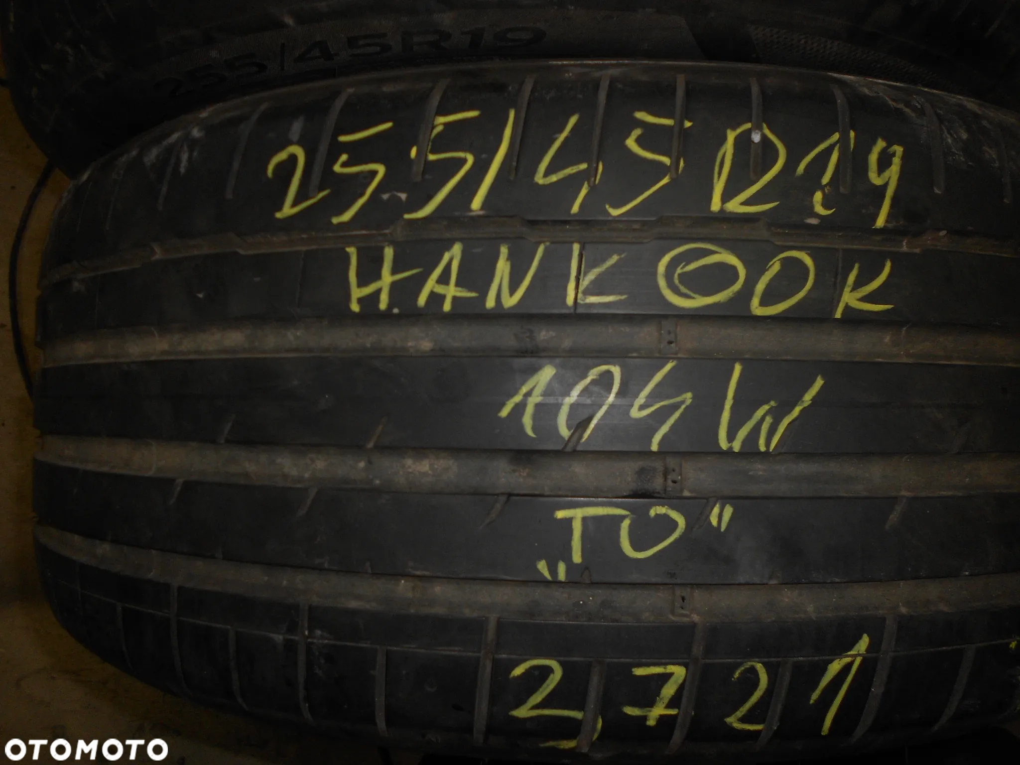 OPONY 255/45R19 HANKOOK VENTUS S1 EVO3 TO DOT 5121 7.1MM - 3