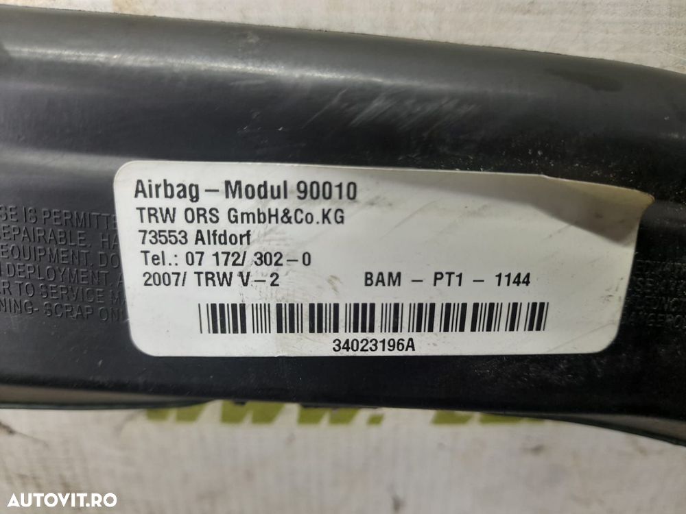 Airbag cortina 34023196A Mercedes-Benz ML W164 [2005 - 2008] 3.0 cdi - 2