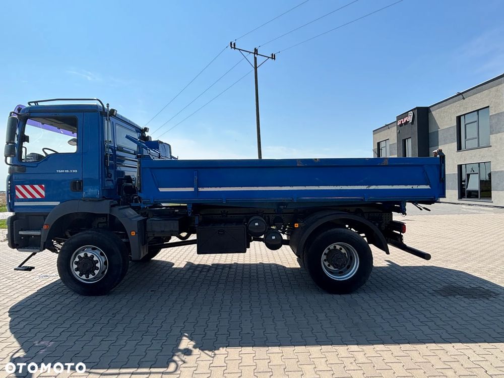 MAN TGM 18.330 4x4 napęd na wał , Meiller wywrotka, hydraulika, blokady , reduktor (nie TGS, AXOR ) - 8