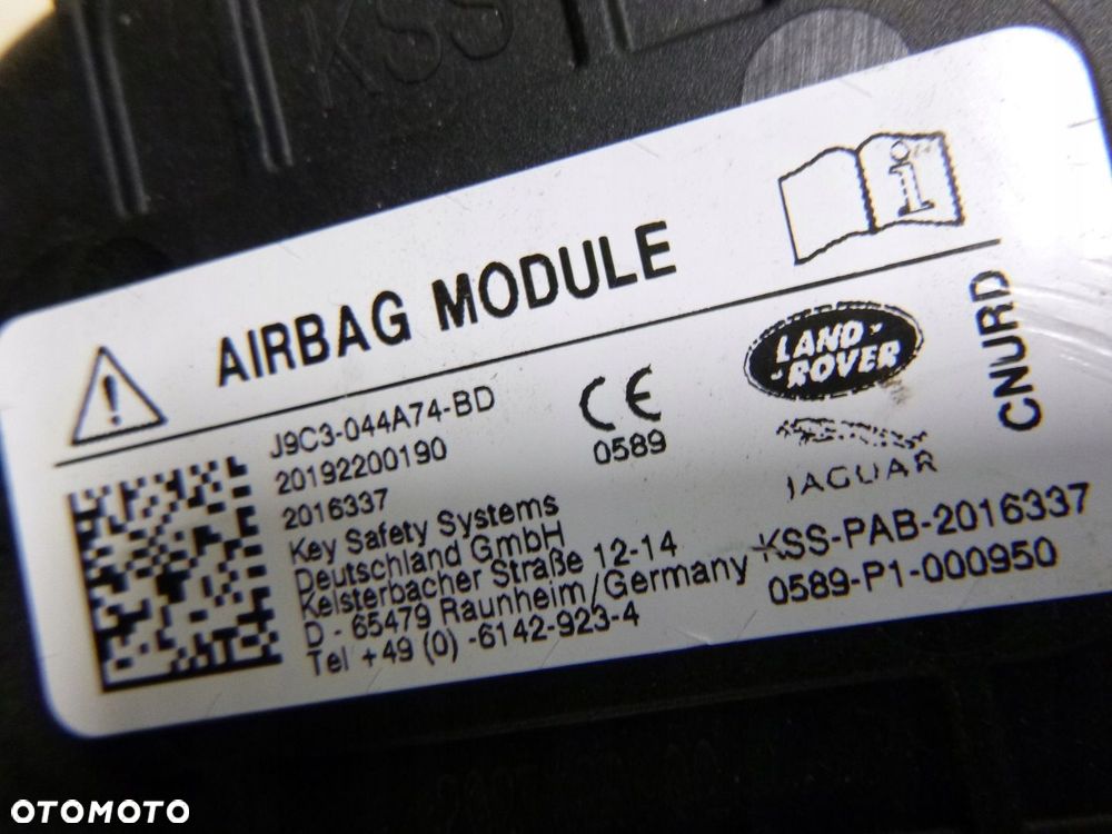 JAGUAR I-PACE X590 E-PACE X540 RANGE ROVER EVOQUE II L551 AIRBAG PODUSZKA PASAŻERA EUROPA NOWA NIEREGENEROWANA ORYGINAŁ - 6