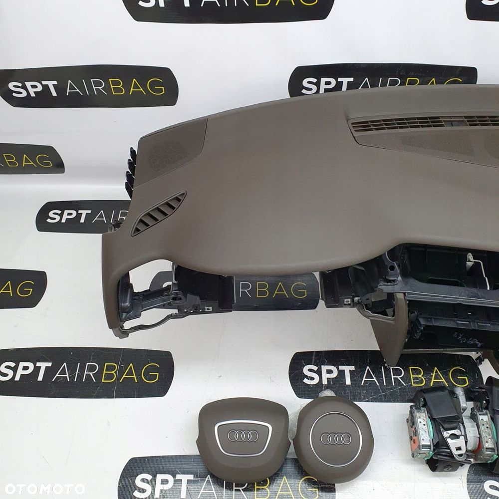 AUDI A4 B8 DESKA ROZDZIELCZA KONSOLA KOKPIT PULPIT PODUSZKI AIRBAG AIR BAG PASY KIT SET - 2