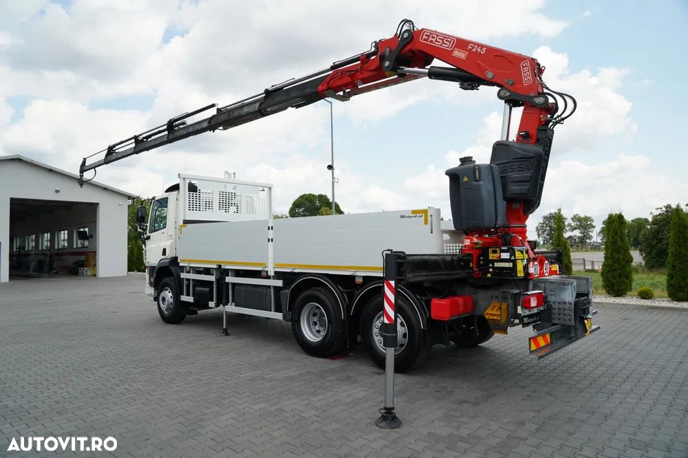 DAF CF 450 / 6x2 / LIVRARE / HDS FASSI F 245 / 6x EXTENSIE - 17 M / ROTARE / RADIOCOMANDĂ / EURO 6 / 2018 - 4