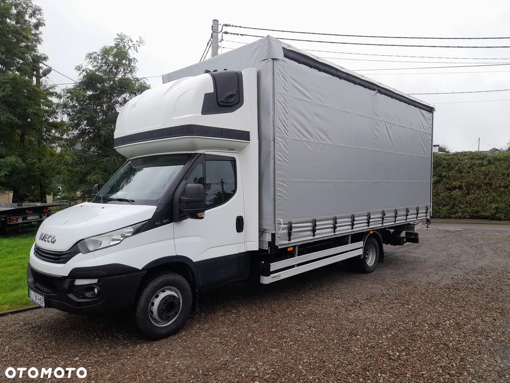 Iveco DAILY 70C18 72C18 dmc 7,2T 180Koni 15 Europalet 2x FIRANKA + ODSUWANY DACH -Sypialnia- WINDA CHOWANA 1000KG POLSKI SALON-- NISKI PRZEBIEG!!! - 2