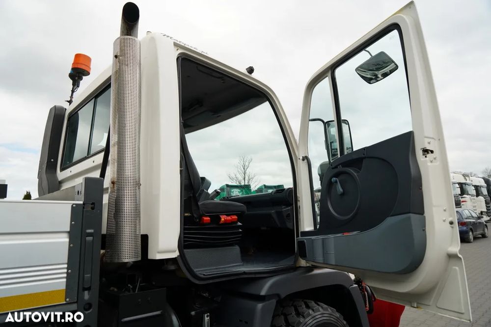 Mercedes-Benz UNIMOG U300 / 4X4 / BASCUNĂTOR 3 LATE / PLUG / MUNICIPAL / CUPLĂRI HIDRAULICE / EPS + AMBREIAJ - 38