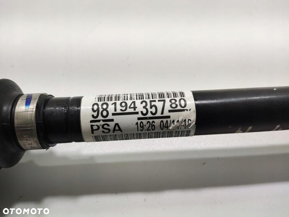 PÓŁOŚ PRAWA PRAWY PRZÓD PRZEDNIA PEUGEOT 3008 II 1.2 THP 2016-20 9819435780 - 6