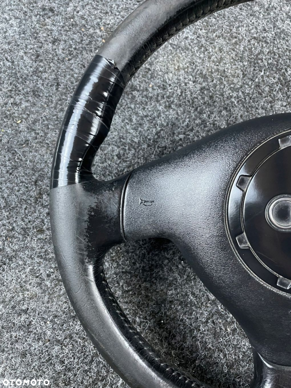 audi a3 8l kierownica trójramienna skóra do obszycia poduszka airbag kpl. - 3