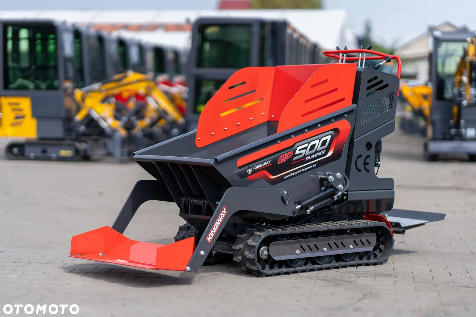 Kingway GP500 Dumper Wozidło taczka Miniwywrotka 500kg na GĄSIENICACH - 11