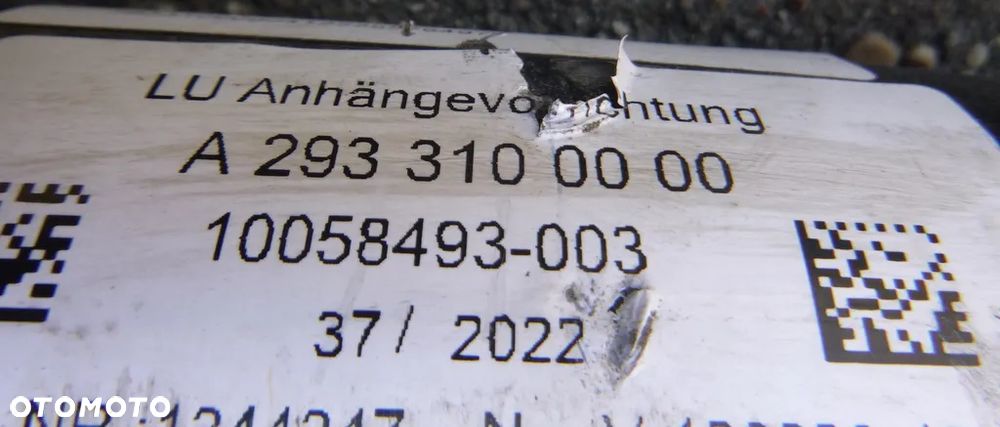 Mercedes EQE W293 Hak Holowniczy A2933100000 - 3